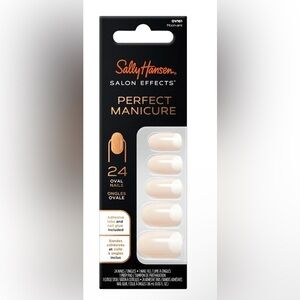 Lot of 6 (24 nail boxes) sally Hansen press on perfect manicure oval shape
